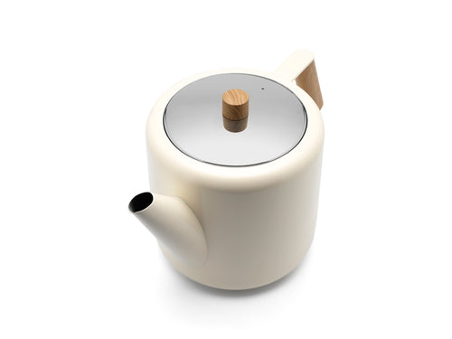 Bredemeijer - Theepot Duet Design Boston 1,1L wit - vtwonen shop