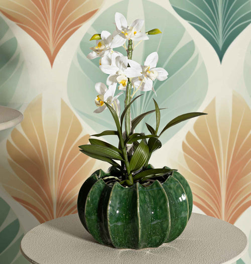 Mauro Ferretti vaas - Ø 31 x 16 cm - groen