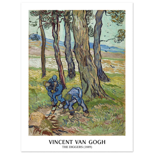 Artfulprints  Vincent van Gogh - The diggers   poster 30x40 cm