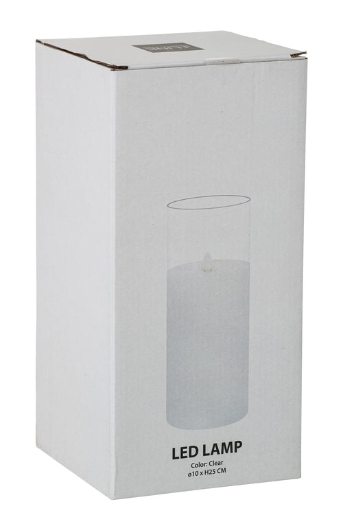 J-Line lamp Blinkend - glas - transparant - large - LED lichtjes