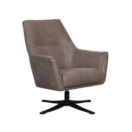 LABEL51 Fauteuil Tod - Taupe Stof - Draaibaar - vtwonen shop