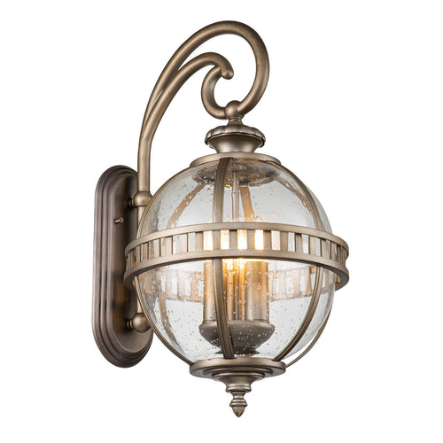 Elstead Kichler Halleron Outdoor Wandlantaarn Gebronsd Brons, IP44