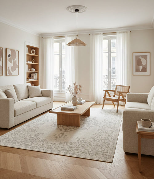AFK Living vloerkleed Alhambra - voor binnen en buiten - beige - 80 x 150 cm