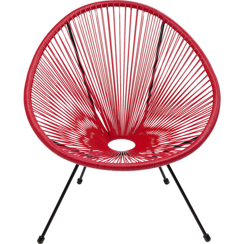 Kare Design Tuinfauteuil Acapulco rood - vtwonen shop