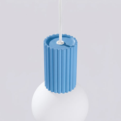 Sollux Lighting Hanglamp HALO 1 lichtblauw - 12x12x120cm