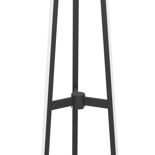 EGLO vloerlamp Mongolana - led - 151 cm - zwart/wit