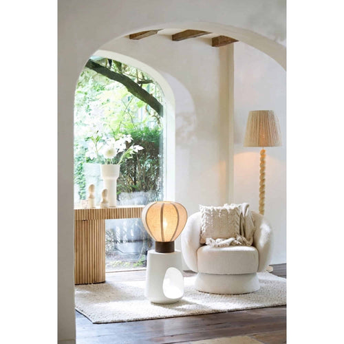 Light & Living tafellamp Kyzo - bruin - Ø23cm