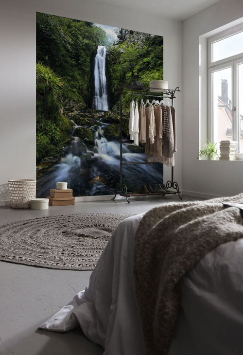Sanders & Sanders fotobehang waterval groen - 200 x 250 cm - 612508