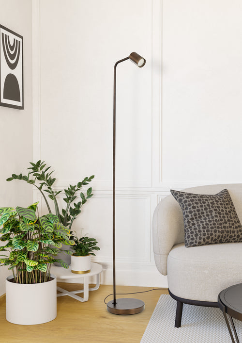 EGLO vloerlamp Rigomagno - gu10 - staal - brons - vtwonen shop