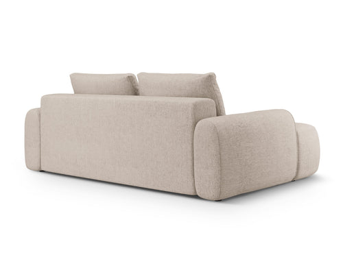 Cosmopolitan Design Slaapbank met opbergdoos Linz 4-zits, structurele stof zand - 100x250x84cm