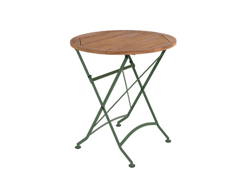 MaximaVida inklapbare ronde tuintafel Toscana Ø 70 cm olijfgroen - 100% FSC excellent acacia
