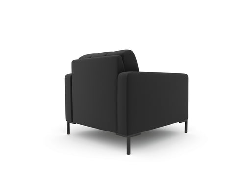 Cosmopolitan Design Fauteuil Bali structurele stof, donkergrijs - 96x87x75cm