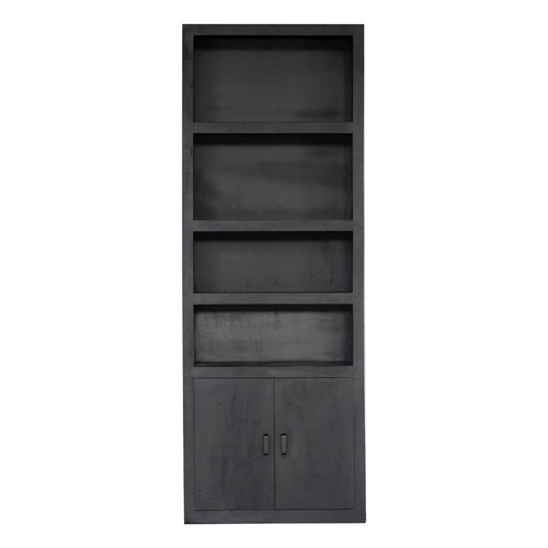 Giga Meubel Wandkast Xander - Zwart Mangohout - 80x45x220cm