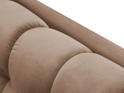 Cosmopolitan Design linker meridiaan Bali flueel, beige - 185x102x75cm