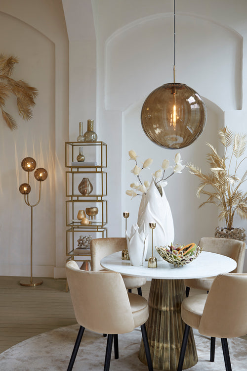 Light & Living tafel LEYDA - Ø100x78cm - wit