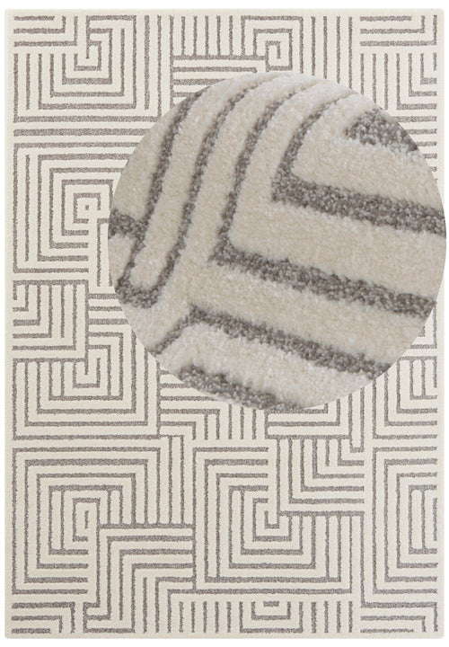 Soft Short-Pile Carpet in High-Low-Optic Manipu 120x170 cm - vtwonen shop