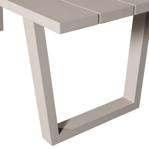 WOOOD tuintafel Bear & tuinstoelen Fowl - Aluminium - Zand - 75x240x87