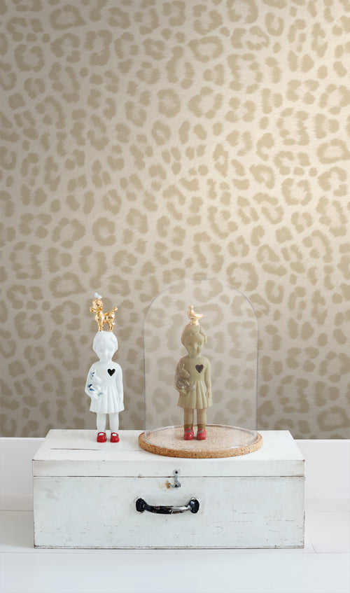 ESTAhome behang panterprint beige - 53 cm x 10.05 m - 139965