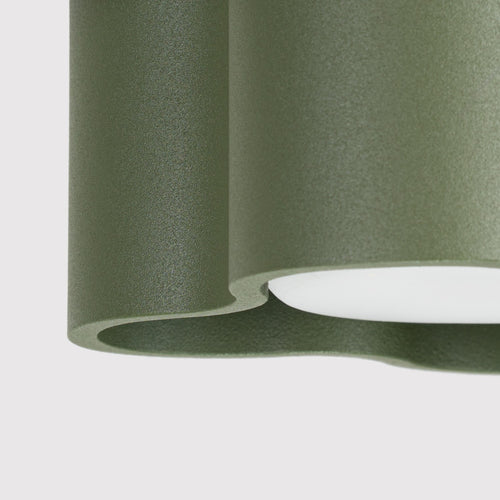 Sollux Lighting Plafondlamp OVIO 1 olijfgroen Gx53 - 12x12x6cm