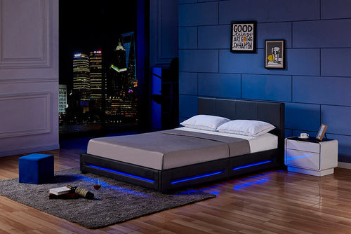 Home Deluxe LED bed ASTEROID zwart 160 x 200 cm - vtwonen shop