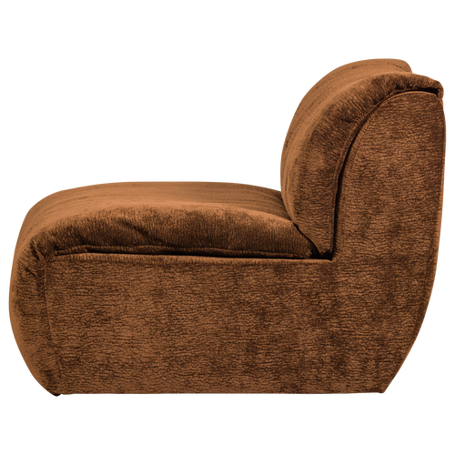 WOOOD 1-zits element Baggy - 3D Chenille - Middenbruin - 81x91x101