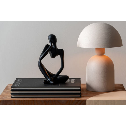 Leitmotiv tafellamp Boaz - grijs - 21x21x29cm - vtwonen shop