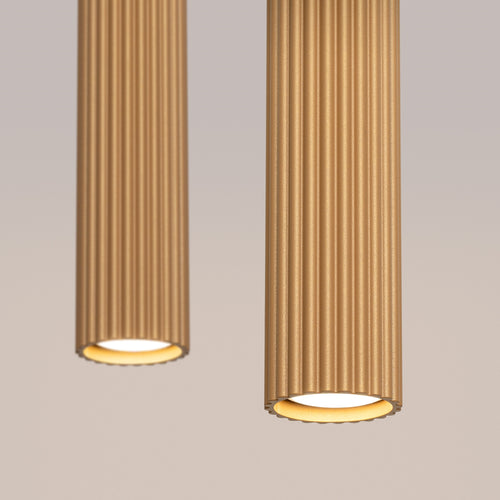 Sollux Lighting Hanglamp KARBON 2 goud - 30x6,5x90cm