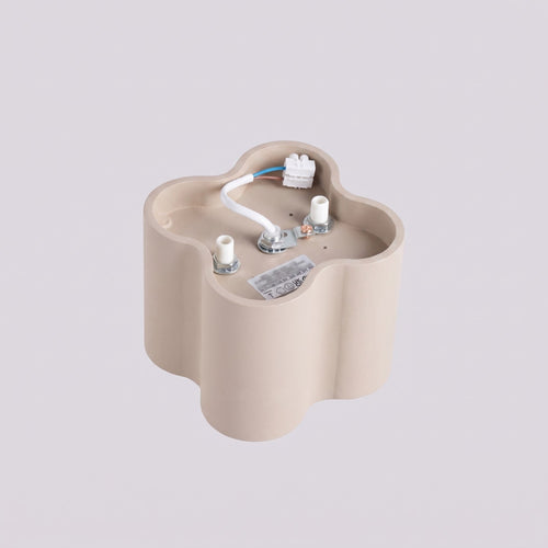 Sollux Lighting Plafondlamp OVIO 1 taupe GU10 - 12x12x10cm