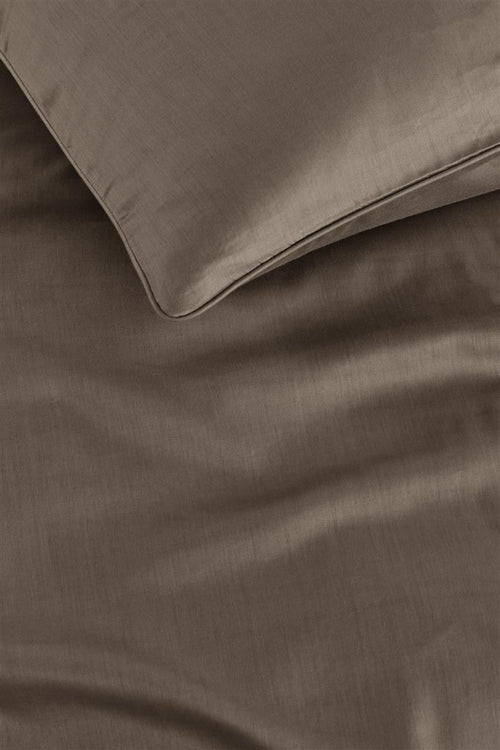 Beddinghouse Change dekbedovertrek - Effen - Tweepersoons - 200x200/220 - Taupe - vtwonen shop