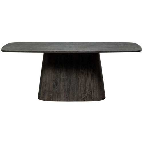 WOOOD eettafel Leah- MDF - Donkerbruin - 76x200x105 - vtwonen shop