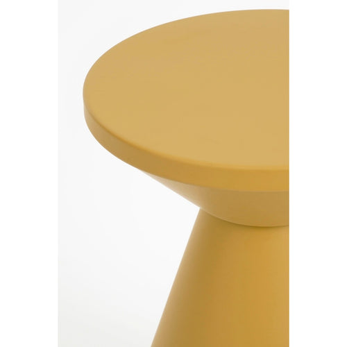 Mica Decorations Jim Bijzettafel - H45 x Ø31 cm - IJzer - Okergeel