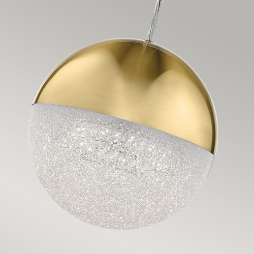 Elstead Kichler Moonlit Geïntegreerde bolvormige LED-plafondlamp champagne goud, 3000K