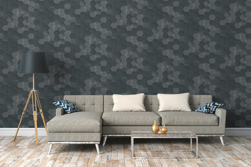 Livingwalls behang 3D-motief grijs - 53 cm x 10.05 m - AS-387233 - vtwonen shop