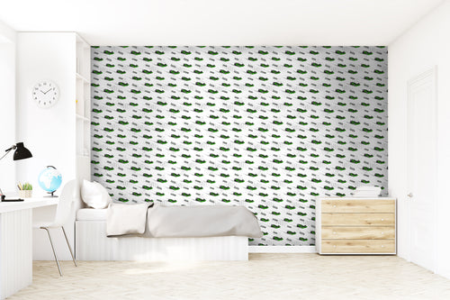 Sanders & Sanders behang race auto's groen - 50 x 900 cm - 935354