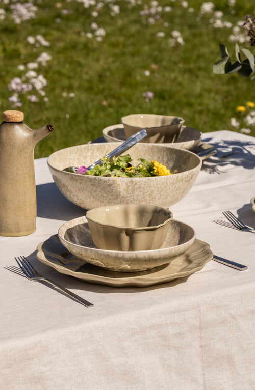 Mimo Homeware serviesset Wild Olive & Limestone Valley - 6-delig - 2 personen