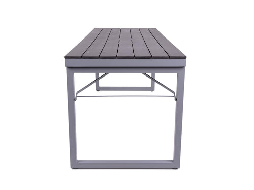 MaximaVida inklapbare kunststof-aluminium picknicktafel Hamburg 200 cm zwart - onderhoudsarm - vtwonen shop