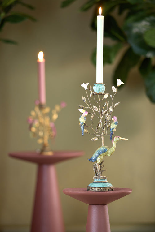 Light & Living kandelaar HERON - 22x11x44cm - geel