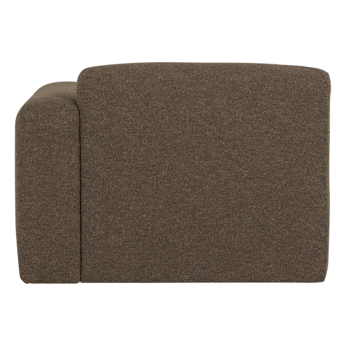 WOOOD 1-zits bank arm rechts Mojo Base - Bouclé - Bruin - 74x105x97