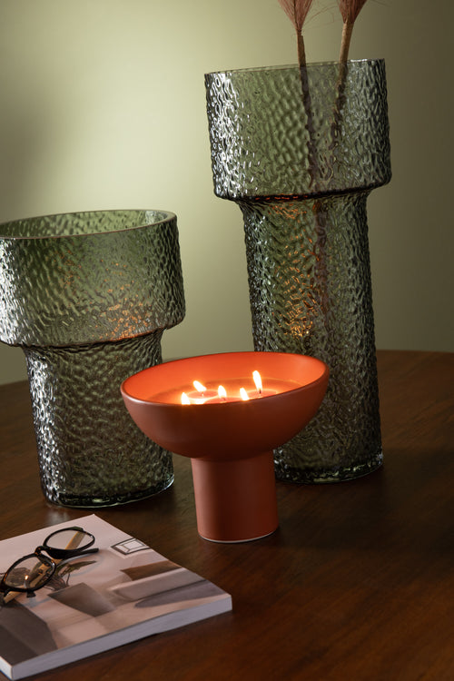 J-Line geurkaars - keramiek - kop amber - 12U