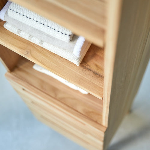 Tikamoon Massief teakhouten kolomkast - Naturel - vtwonen shop