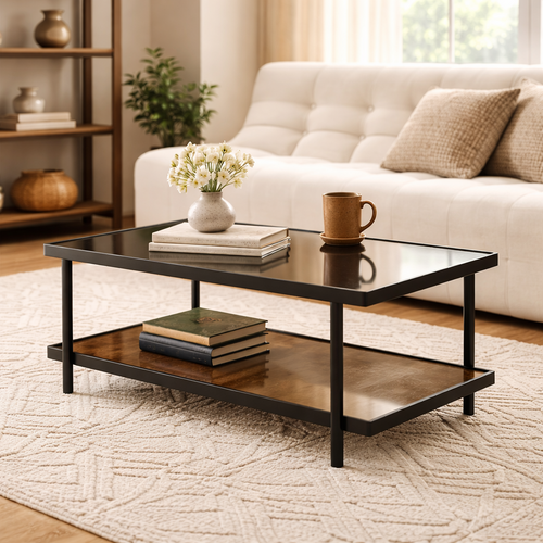 Calicosy - ORA Salontafel - Zwart - 100x50x48 cm