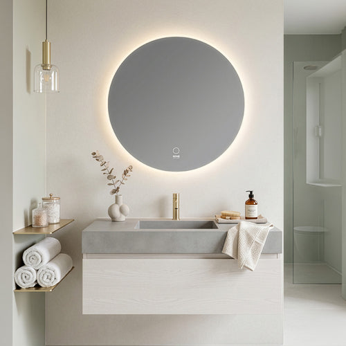 HOME DELUXE - LED-spiegel rond SILA | Afmeting: 80 cm