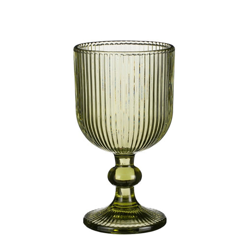Mica Decorations Merlot Wijnglas set van 6 - 250 ml - Glas - Licht Groen