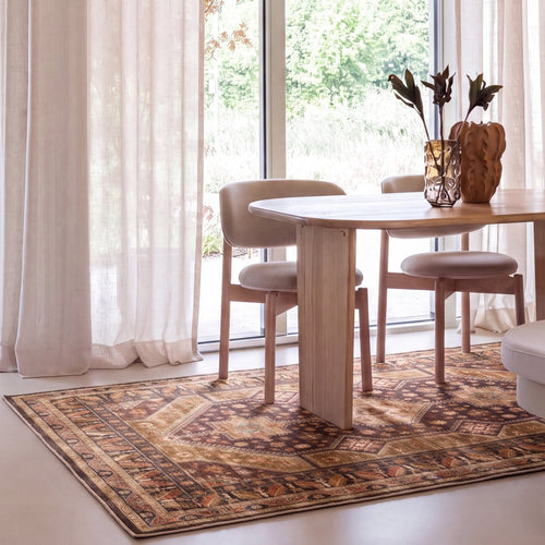 Interieur05 Vintage vloerkleed Medina Espresso/Bruin