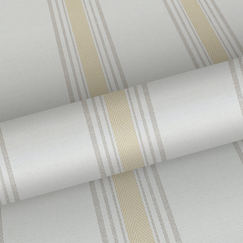 Sanders & Sanders behang strepen geel en beige - 53 cm x 10 m - 640207 - vtwonen shop