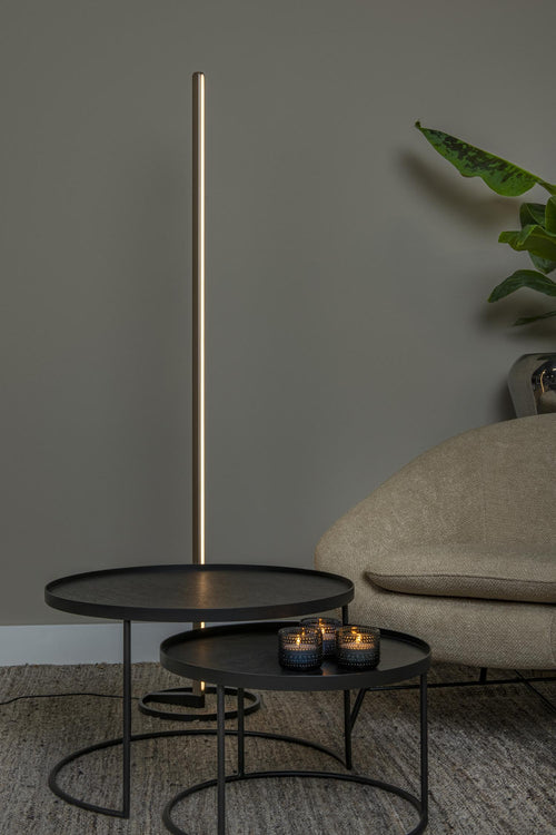 Lucide vloerlamp BRAGA - Geïntegreerde LED - Koffie - vtwonen shop