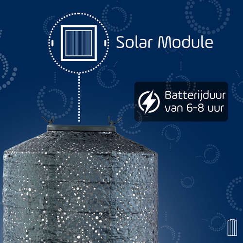 Lumiz solar lampion - passiebloem set - 2 stuks