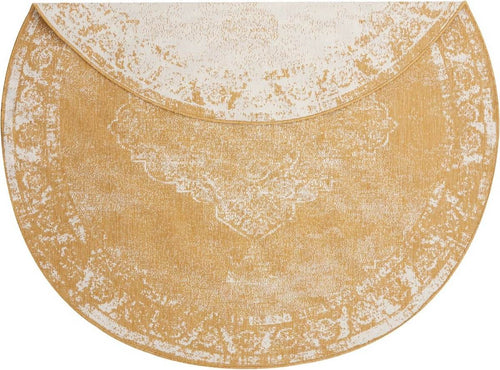 Rond Buitenkleed sage - Geel/Okergeel - dubbelzijdig - EVA Interior - 240 x 240 cm - vtwonen shop