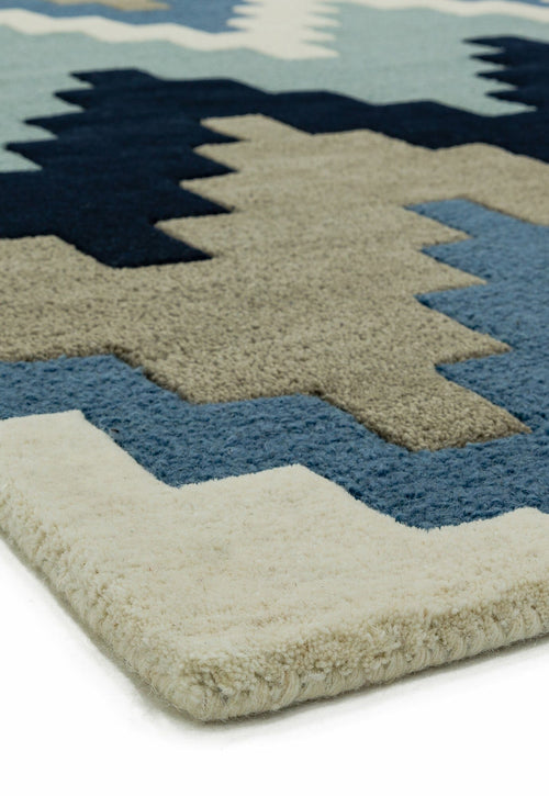 Vloerkleed MOMO Rugs Matrix MAX70 Cuzzo Blue 200x300 cm - vtwonen shop