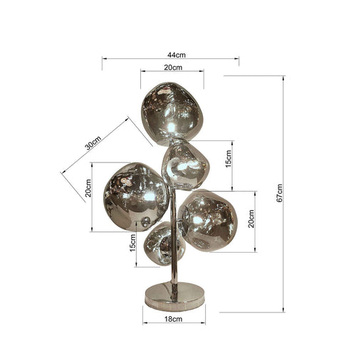 Kare Design Tafellamp Burbuja 65cm veelkleurig